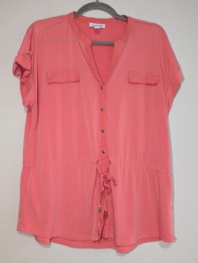 Calvin Klein Button-Up Blouse Size Medium